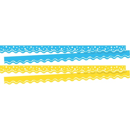 Barker Creek Summer Double-Sided Scalloped Trim Set, 2 designs, 26/set, PK26 4025